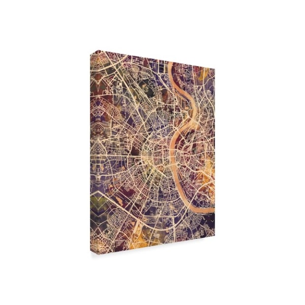 Michael Tompsett 'Cologne Germany City Map Ii' Canvas Art,18x24